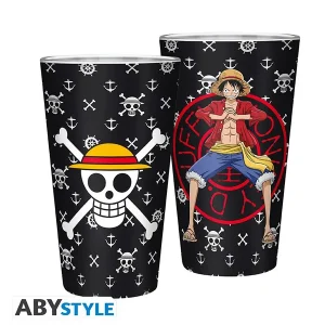 vaso one piece luffy y calavera