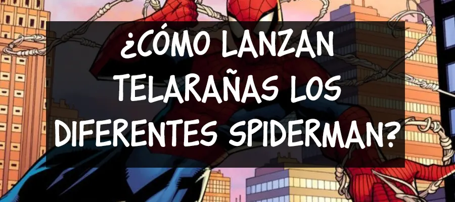 como lanzan telarañas los spiderman